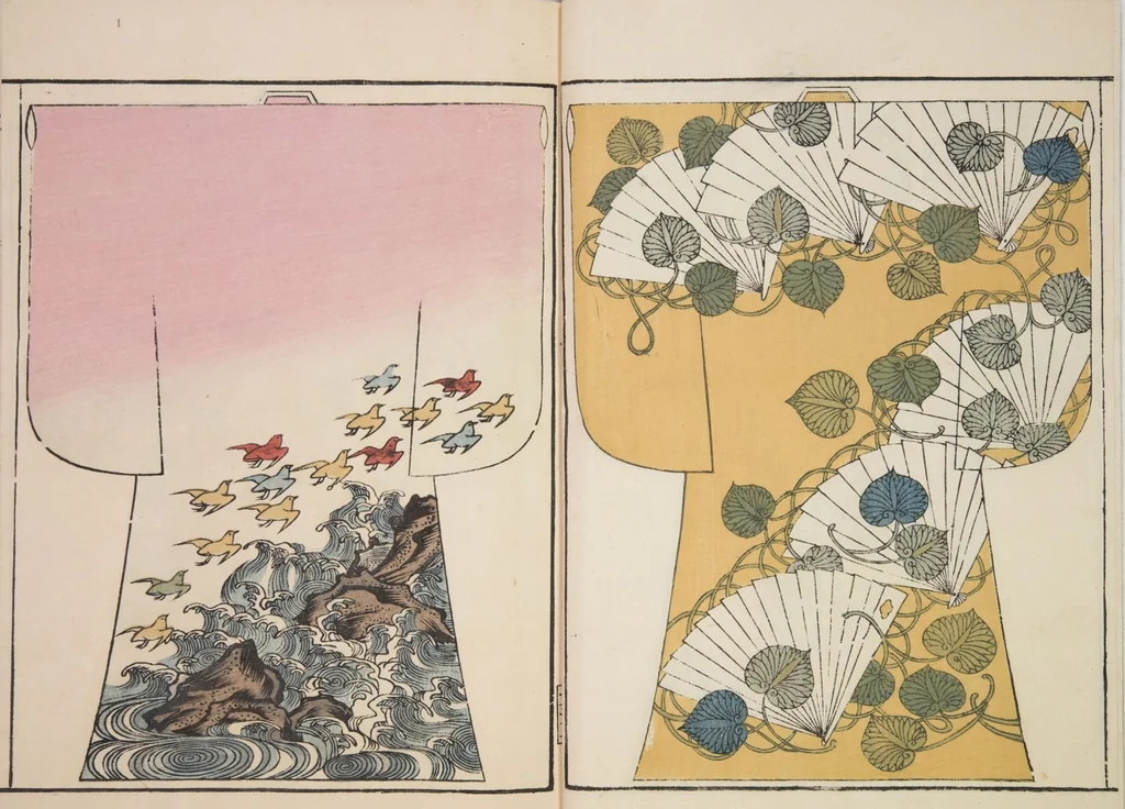 An illustration from Moyō hinagata miyako no nishiki / [henshū Yamanaka Kichirobē] : [volume 2], 1886, leaf 3
