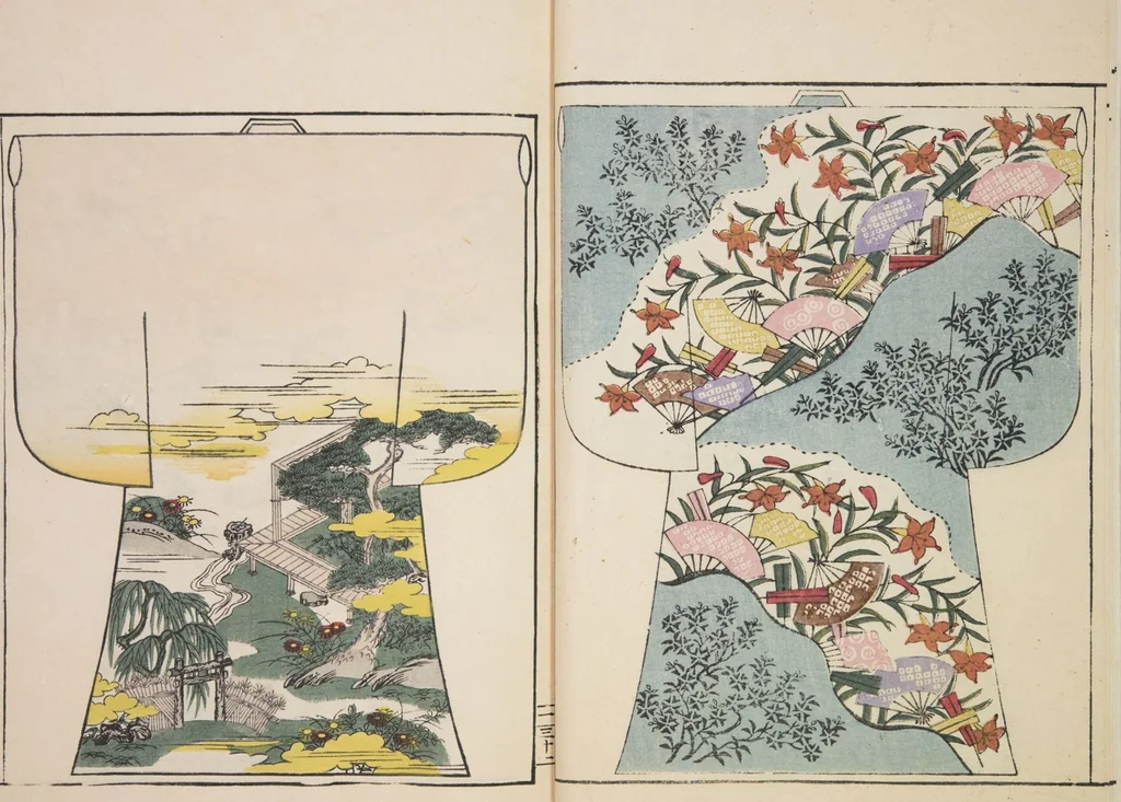 An illustration from Moyō hinagata miyako no nishiki / [henshū Yamanaka Kichirobē] : [volume 2], 1886, leaf 7