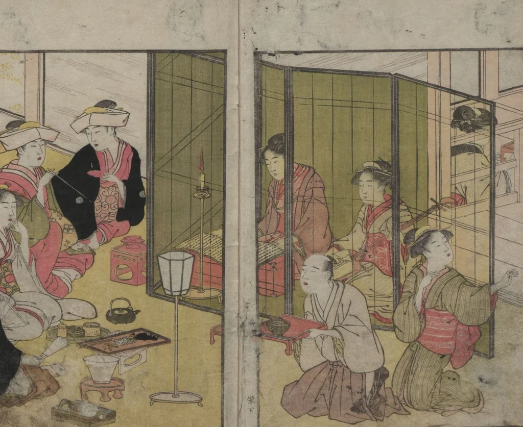 An illustration from Prosperity of the Family (Ehon sakae gusa) : [volume 2], 1790, leaf 3