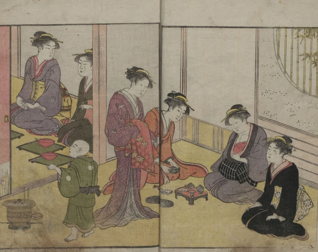 An illustration from Prosperity of the Family (Ehon sakae gusa) : [volume 2], 1790, leaf 8