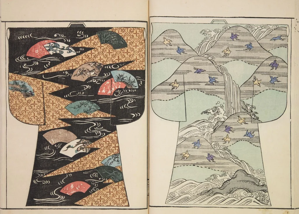 An illustration from Moyō hinagata miyako no nishiki / [henshū Yamanaka Kichirobē] : [volume 3], 1886, leaf 14