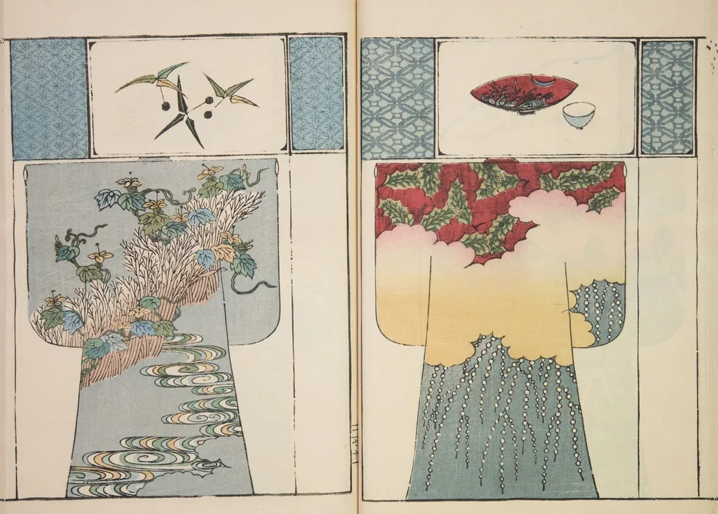 An illustration from Moyō hinagata miyako no nishiki / [henshū Yamanaka Kichirobē] : [volume 3], 1886, leaf 18