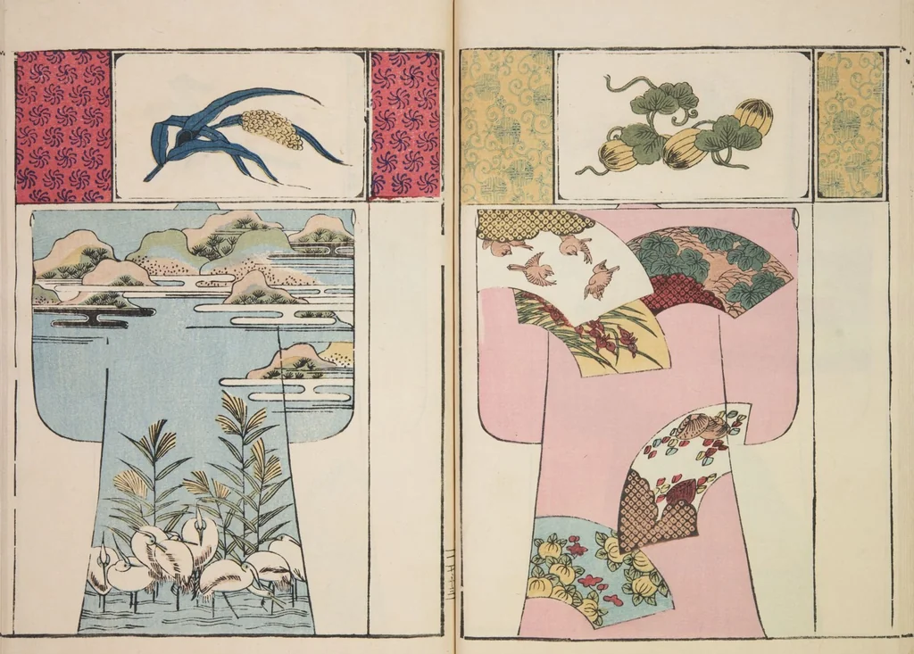 An illustration from Moyō hinagata miyako no nishiki / [henshū Yamanaka Kichirobē] : [volume 3], 1886, leaf 21