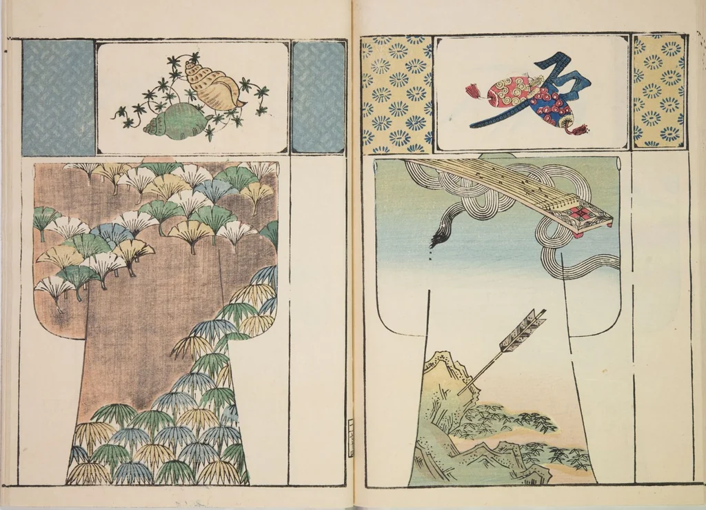 An illustration from Moyō hinagata miyako no nishiki / [henshū Yamanaka Kichirobē] : [volume 3], 1886, leaf 22