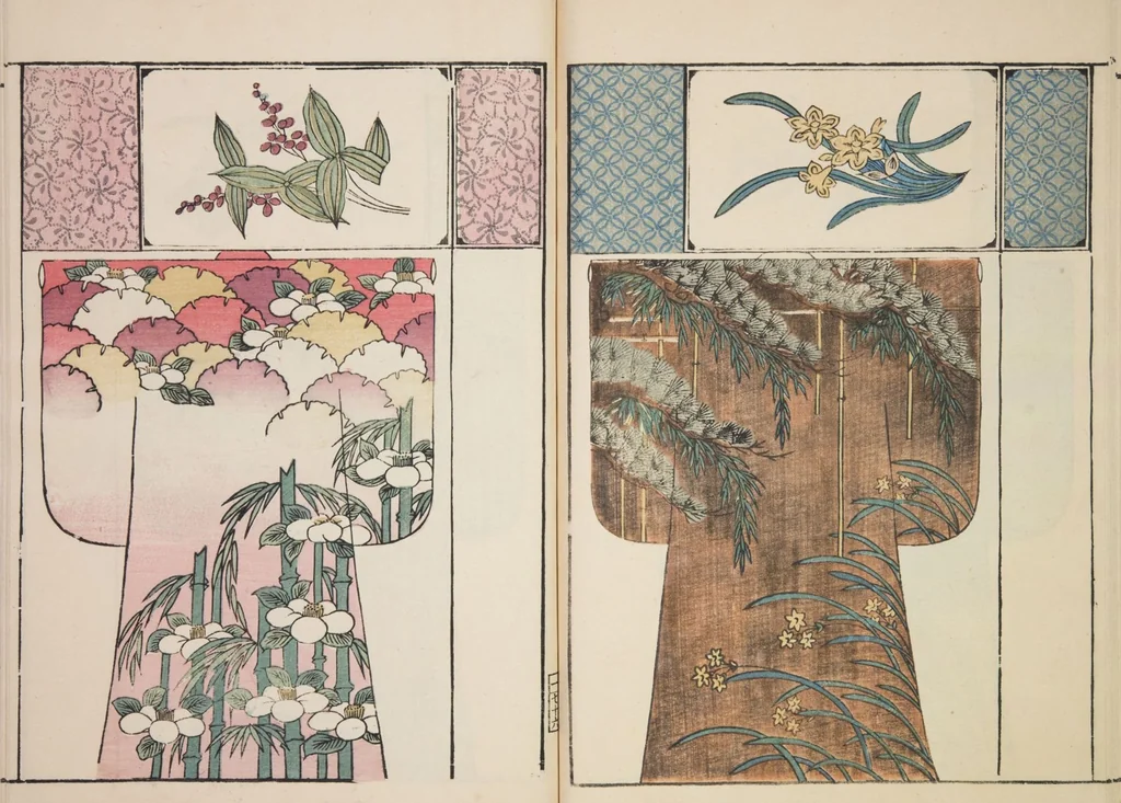 An illustration from Moyō hinagata miyako no nishiki / [henshū Yamanaka Kichirobē] : [volume 3], 1886, leaf 24