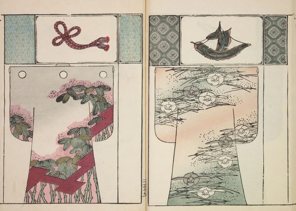 An illustration from Moyō hinagata miyako no nishiki / [henshū Yamanaka Kichirobē] : [volume 3], 1886, leaf 27