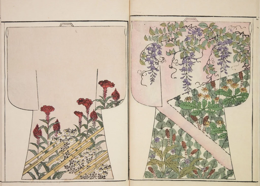 An illustration from Moyō hinagata miyako no nishiki / [henshū Yamanaka Kichirobē] : [volume 3], 1886, leaf 9