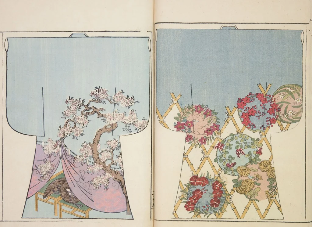 An illustration from Moyō hinagata miyako no nishiki / [henshū Yamanaka Kichirobē] : [volume 1], 1886, leaf 22