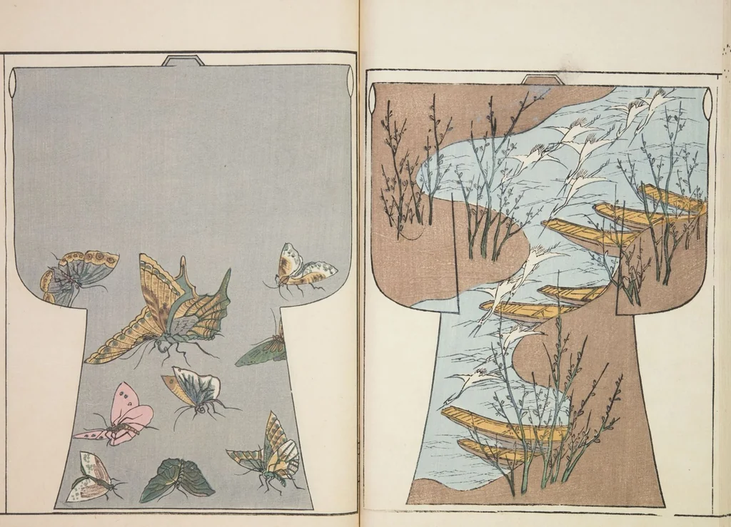 An illustration from Moyō hinagata miyako no nishiki / [henshū Yamanaka Kichirobē] : [volume 1], 1886, leaf 23
