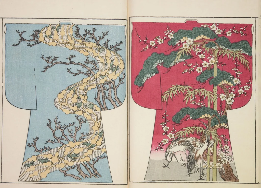 An illustration from Moyō hinagata miyako no nishiki / [henshū Yamanaka Kichirobē] : [volume 1], 1886, leaf 27