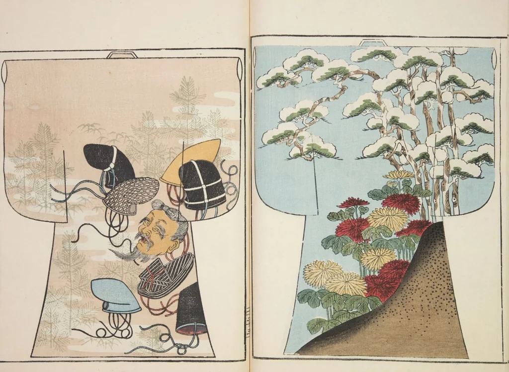 An illustration from Moyō hinagata miyako no nishiki / [henshū Yamanaka Kichirobē] : [volume 1], 1886, leaf 29