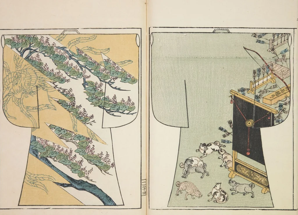 An illustration from Moyō hinagata miyako no nishiki / [henshū Yamanaka Kichirobē] : [volume 1], 1886, leaf 30