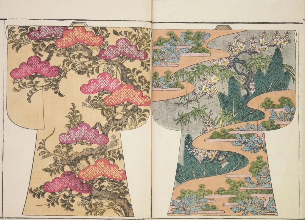 An illustration from Moyō hinagata miyako no nishiki / [henshū Yamanaka Kichirobē] : [volume 1], 1886, leaf 7