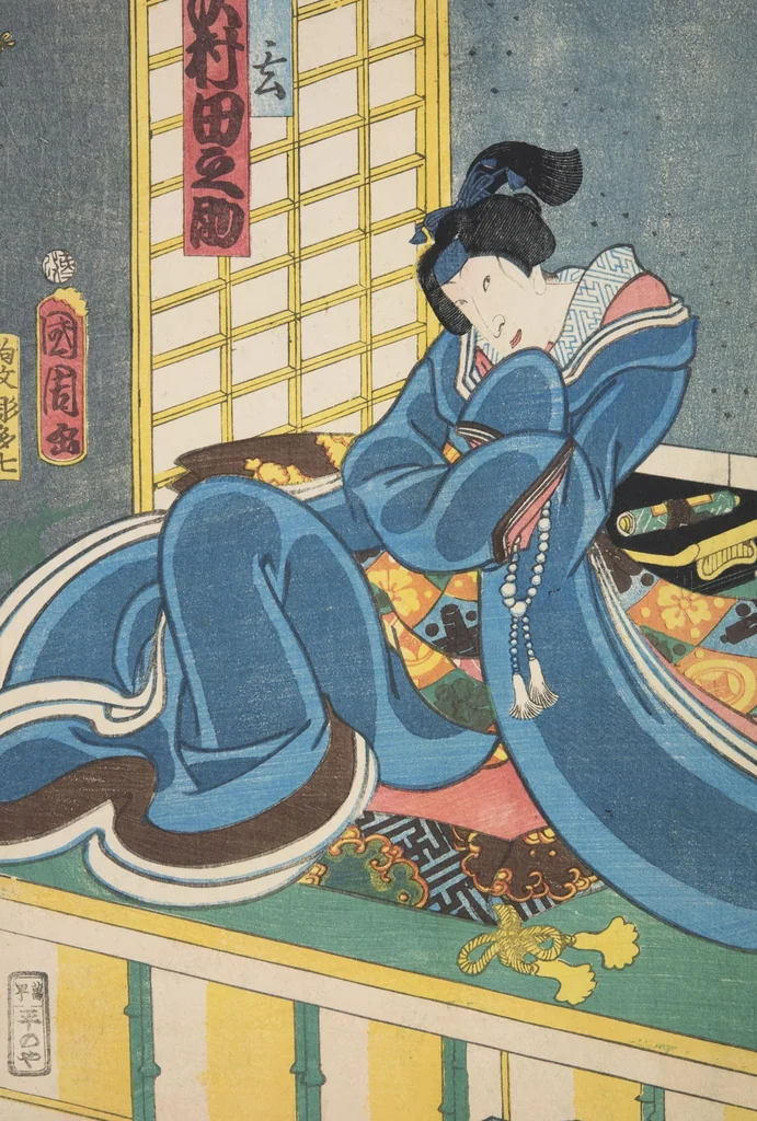 An illustration from Azuma nishikie, 1860, leaf 37