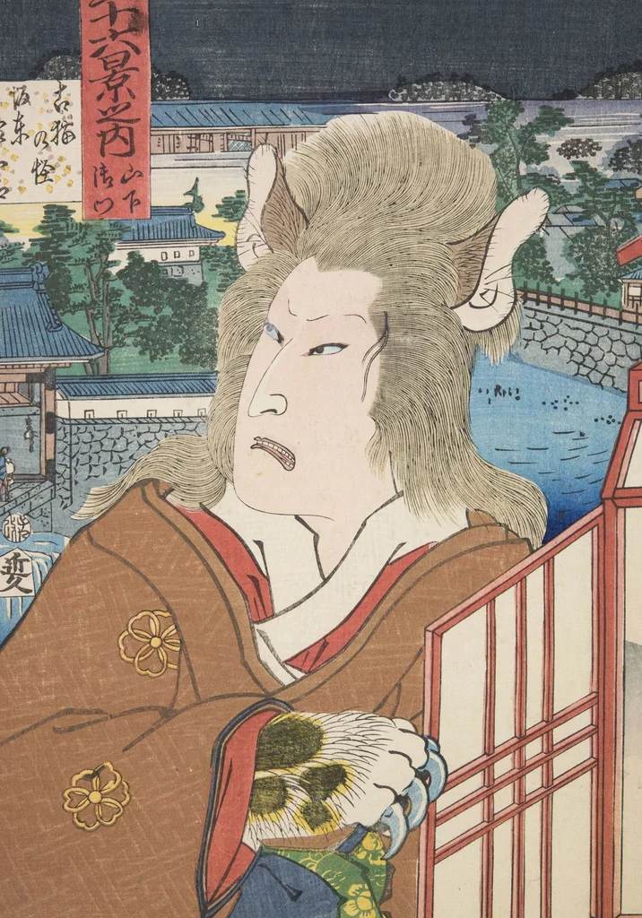 An illustration from Azuma nishikie, 1860, leaf 52