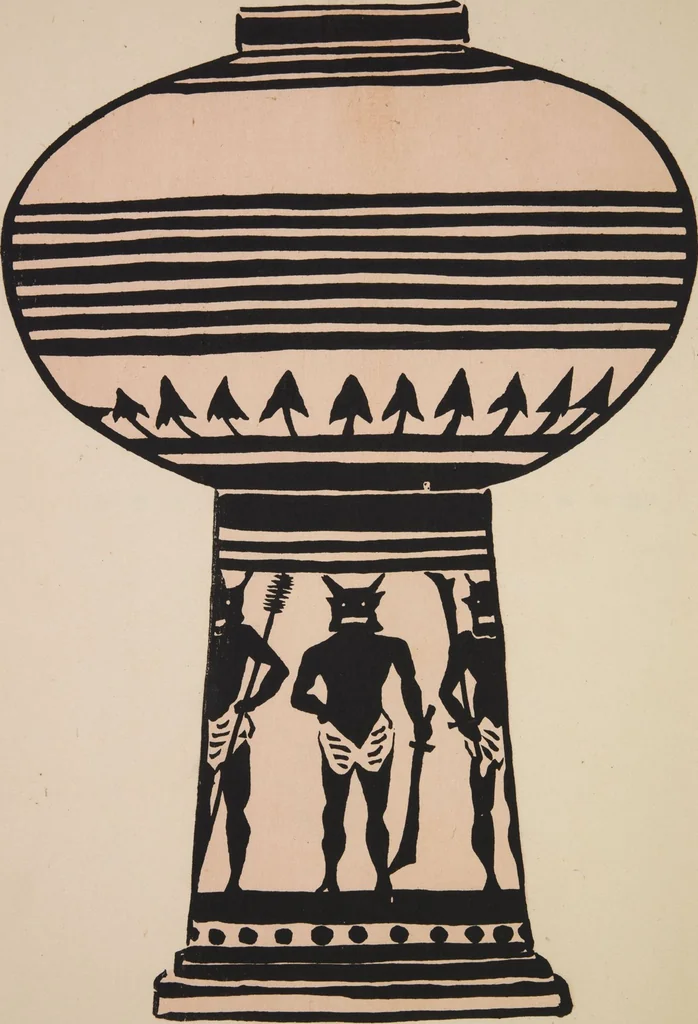 An illustration from Mokugo zuanshū / Mokugokai hen, 1908, leaf 18