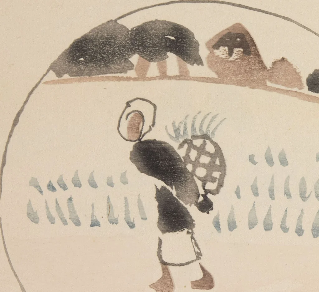 An illustration from Mokugo zuanshū / Mokugokai hen, 1908, leaf 24