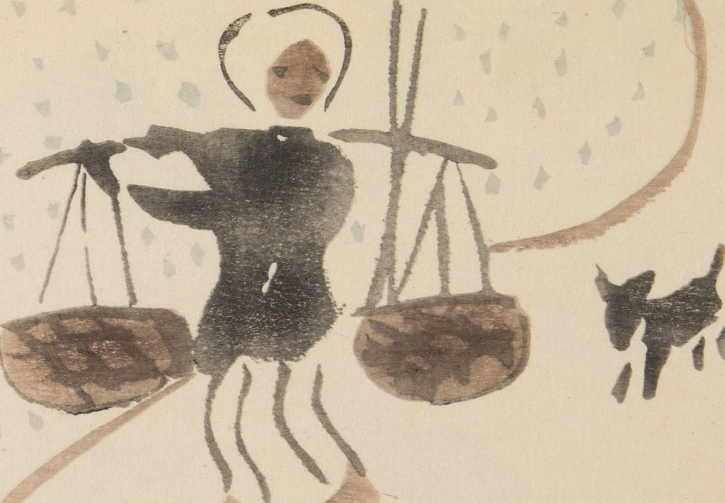 An illustration from Mokugo zuanshū / Mokugokai hen, 1908, leaf 24