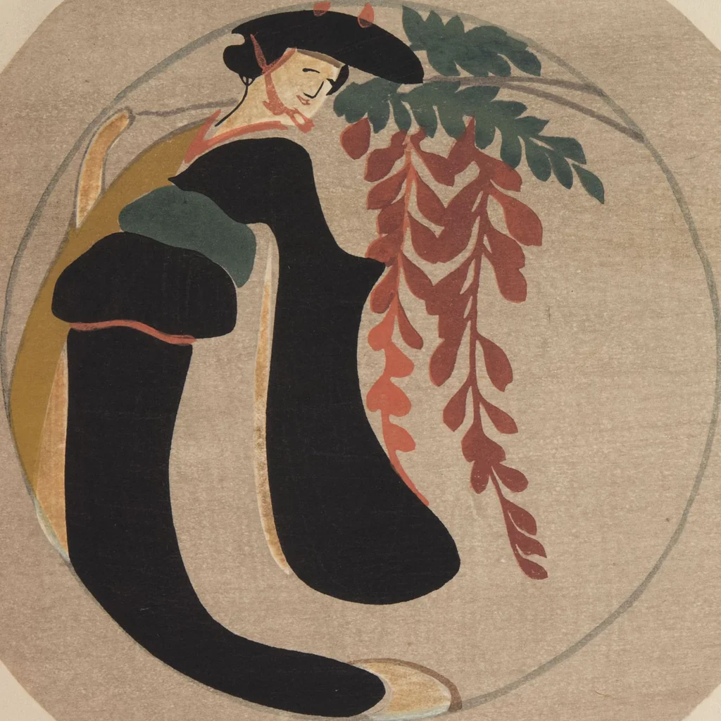 An illustration from Mokugo zuanshū / Mokugokai hen, 1908, leaf 48