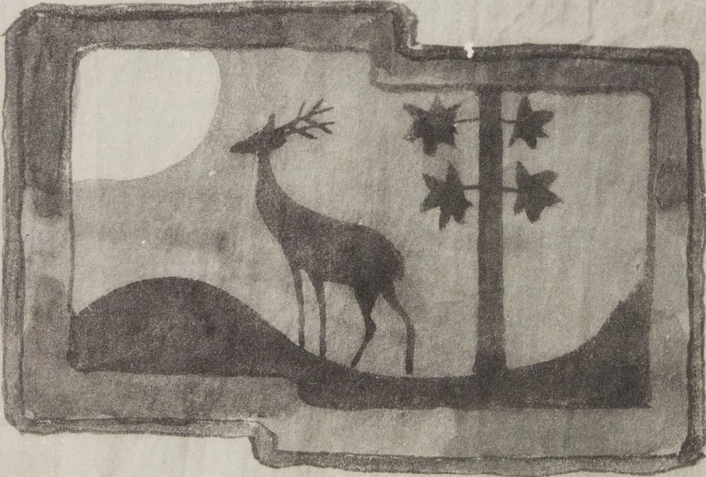 An illustration from Mokugo zuanshū / Mokugokai hen, 1908, leaf 68