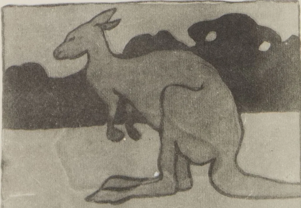 An illustration from Mokugo zuanshū / Mokugokai hen, 1908, leaf 75