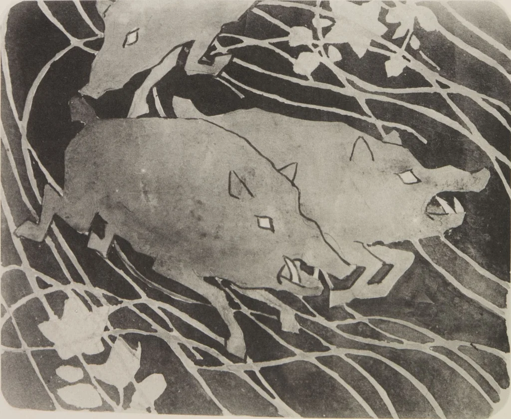 An illustration from Mokugo zuanshū / Mokugokai hen, 1908, leaf 81