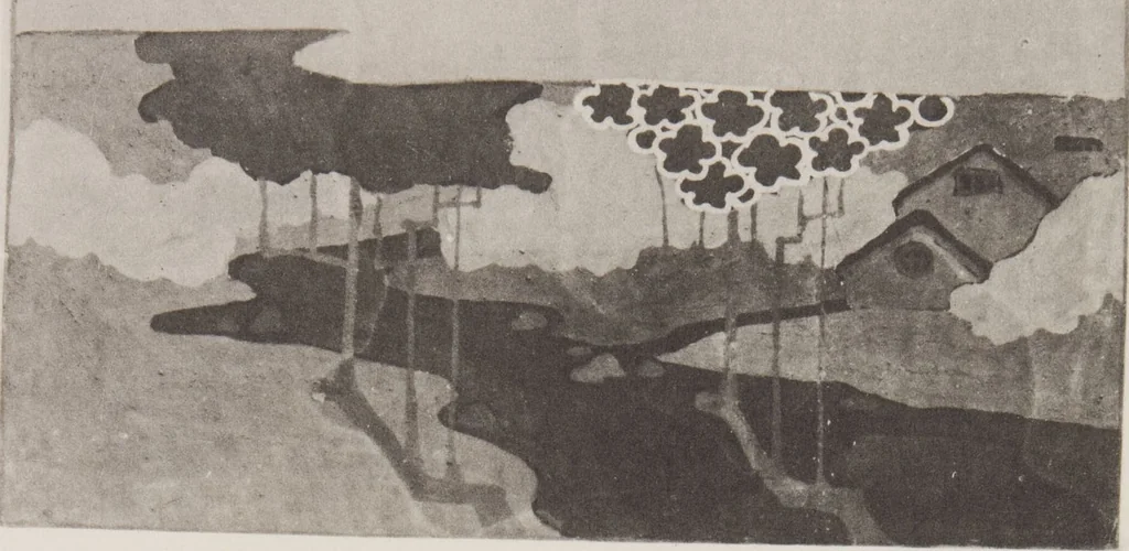 An illustration from Mokugo zuanshū / Mokugokai hen, 1908, leaf 92