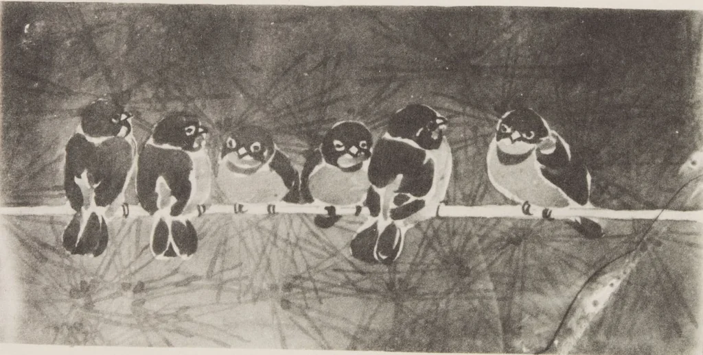 An illustration from Mokugo zuanshū / Mokugokai hen, 1908, leaf 92