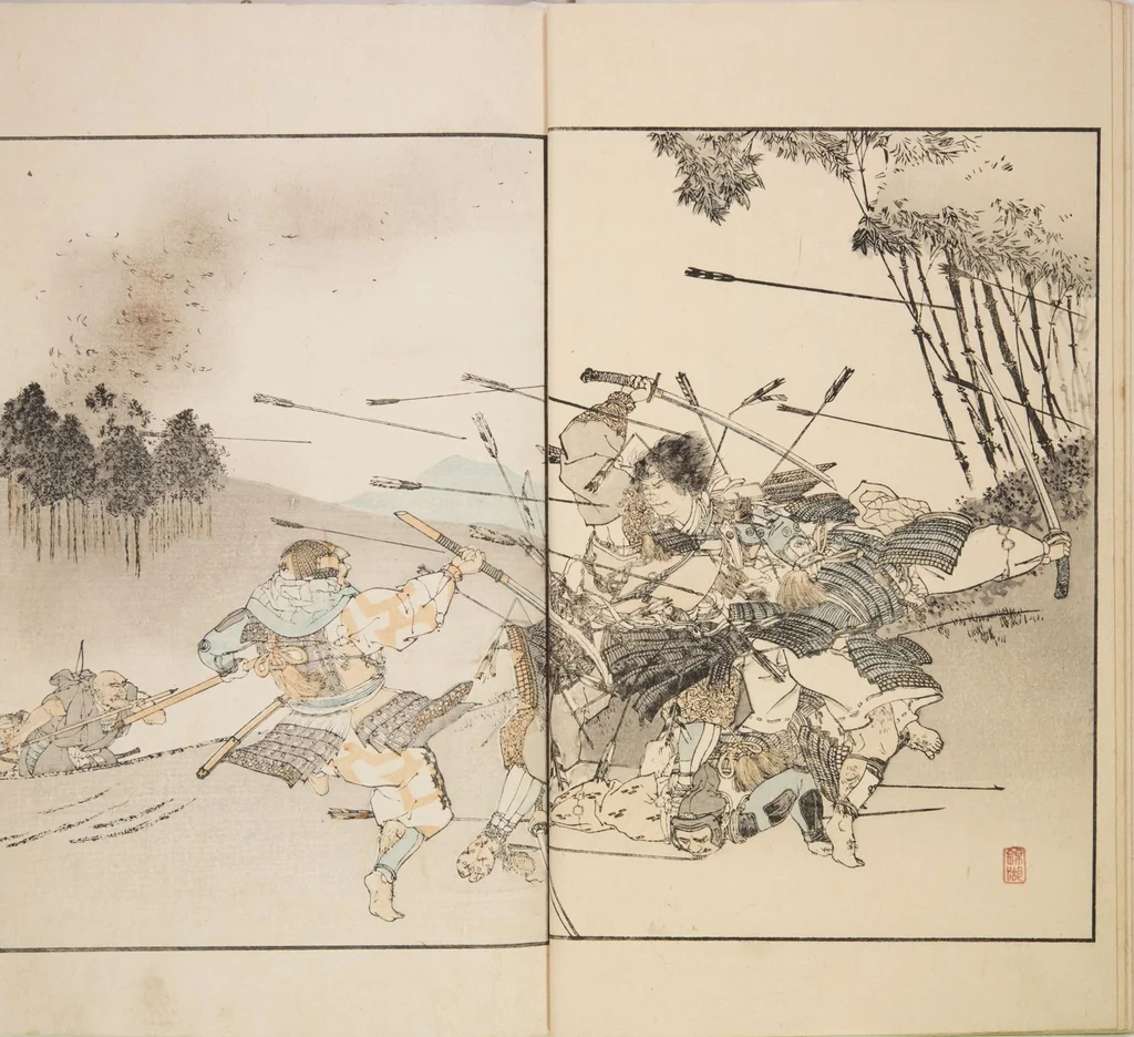 An illustration from Illustrated Journal of Japanese History no. 1-10 (Nihon Rekishi Gaho) : [volume 8], 1892, leaf 7