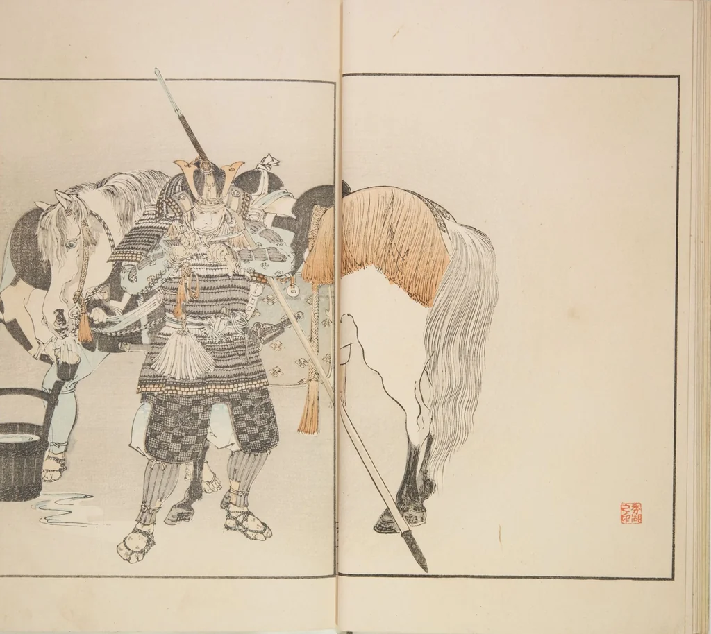 An illustration from Illustrated Journal of Japanese History no. 1-10 (Nihon Rekishi Gaho) : [volume 6], 1892, leaf 10