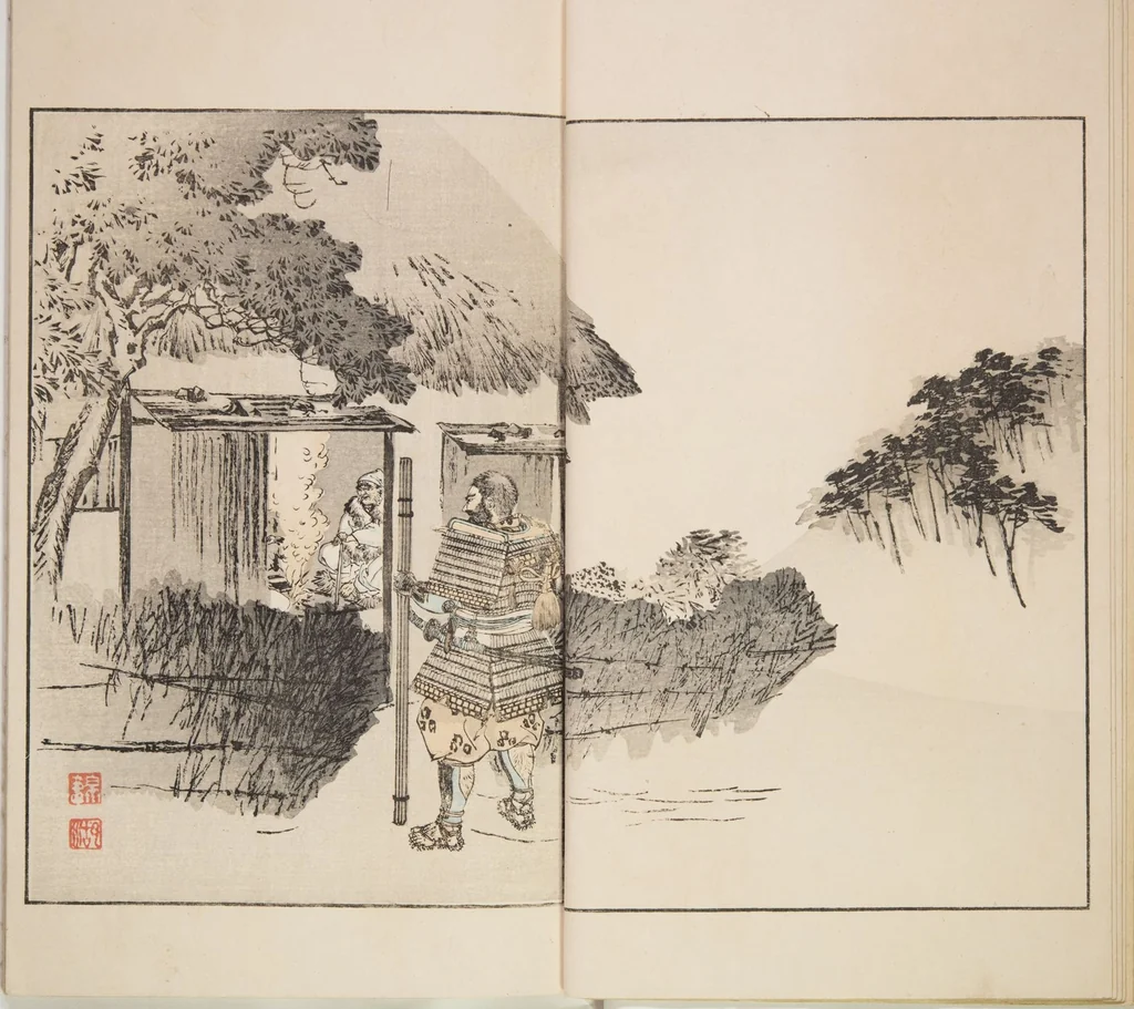 An illustration from Illustrated Journal of Japanese History no. 1-10 (Nihon Rekishi Gaho) : [volume 6], 1892, leaf 7