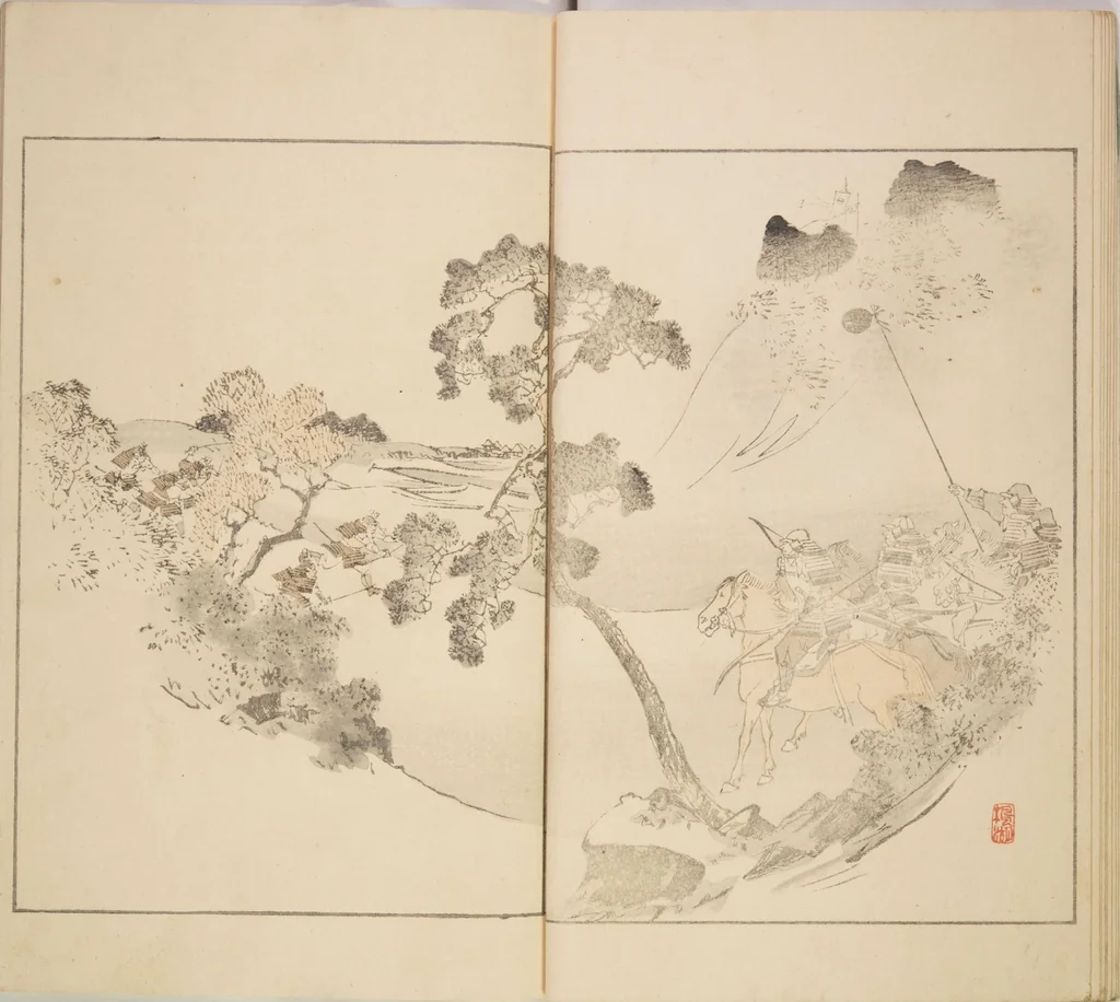 An illustration from Illustrated Journal of Japanese History no. 1-10 (Nihon Rekishi Gaho) : [volume 9], 1892, leaf 10