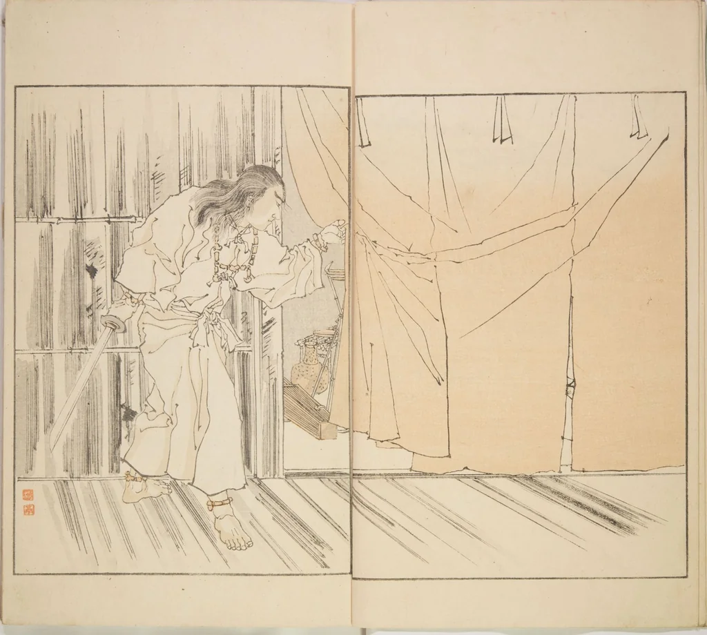 An illustration from Illustrated Journal of Japanese History no. 1-10 (Nihon Rekishi Gaho) : [volume 9], 1892, leaf 5