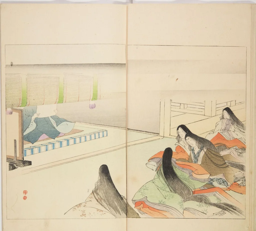 An illustration from Illustrated Journal of Japanese History no. 11-13 (Kokusho Gaho : Nihon Rekishi Gaho) : [volume 12], 1893, leaf 7