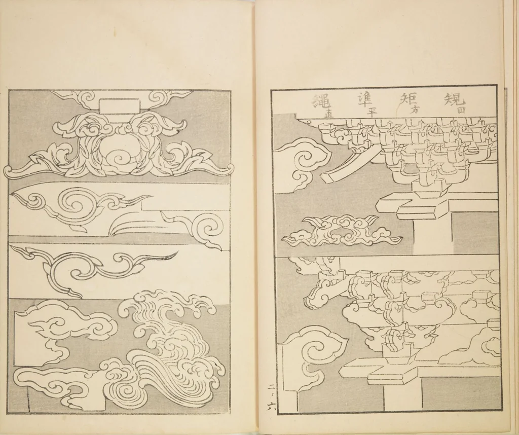 An illustration from Chiyomikusa (Book on Design) : [volume 2], 1899, leaf 8