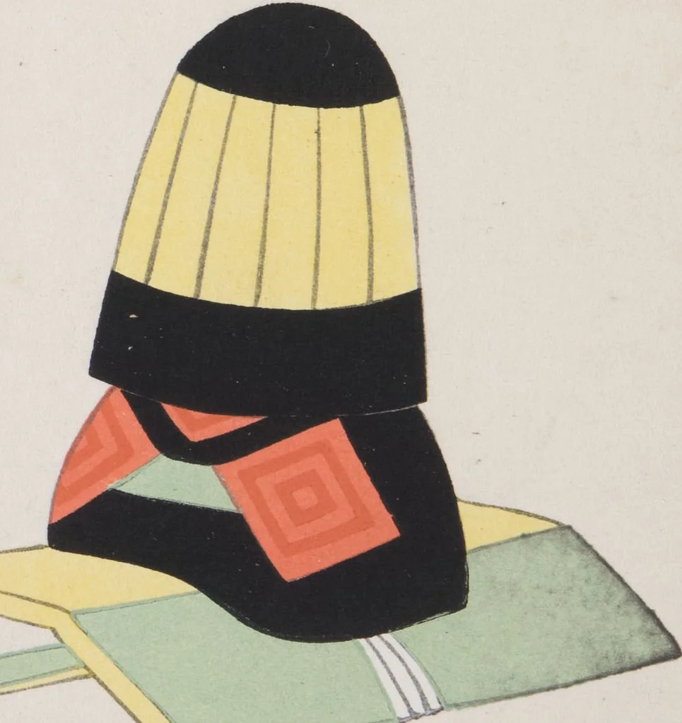 An illustration from Japanese Folk Toys (Kyōdo gangu shū : haru), 1935, leaf 17