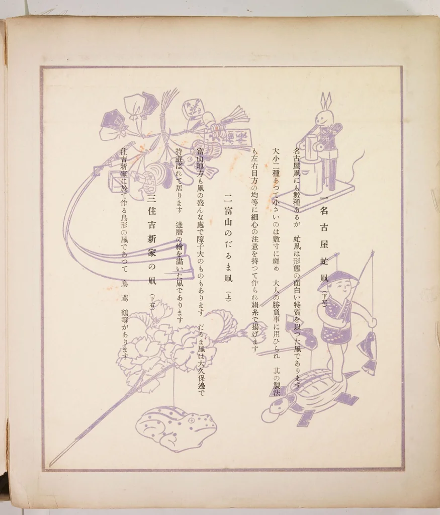 An illustration from Japanese Folk Toys (Kyōdo gangu shū : haru), 1935, leaf 50