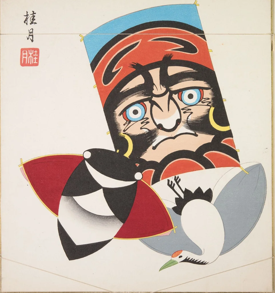 An illustration from Japanese Folk Toys (Kyōdo gangu shū : haru), 1935, leaf 51