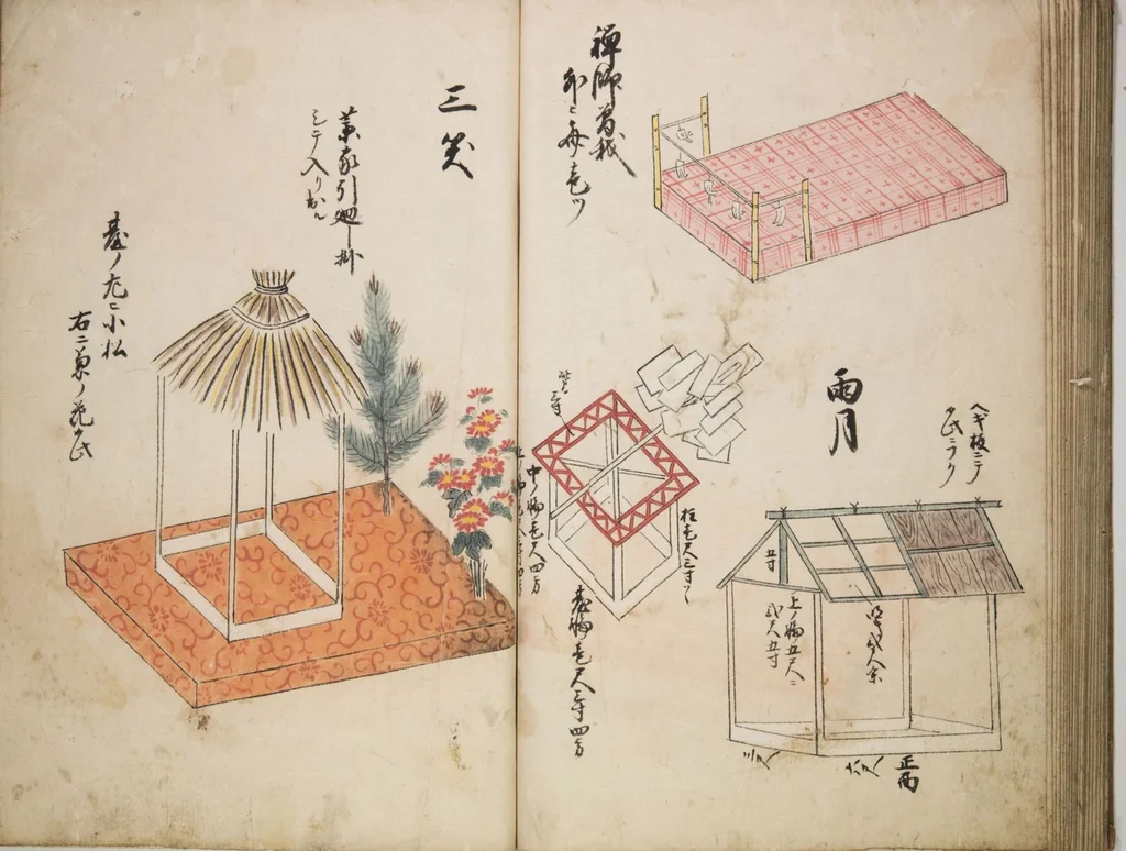 An illustration from Illustrated handbook of props for Noh drama (Onō tsukurimono zue), leaf 25
