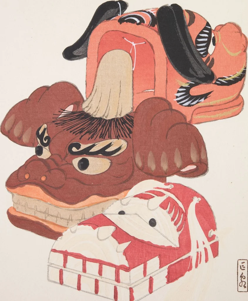 An illustration from Kyosen’s Collected Illustrations of Japanese Toys : [volume 2], 1919, leaf 27