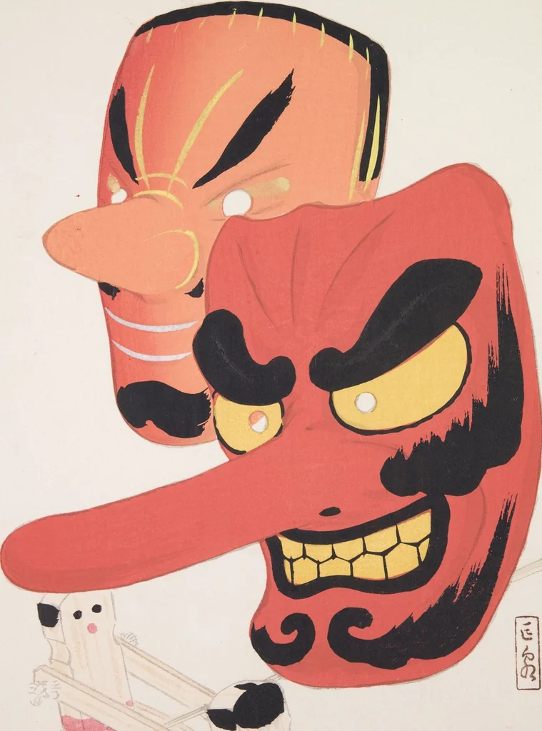 An illustration from Kyosen’s Collected Illustrations of Japanese Toys : [volume 2], 1919, leaf 35