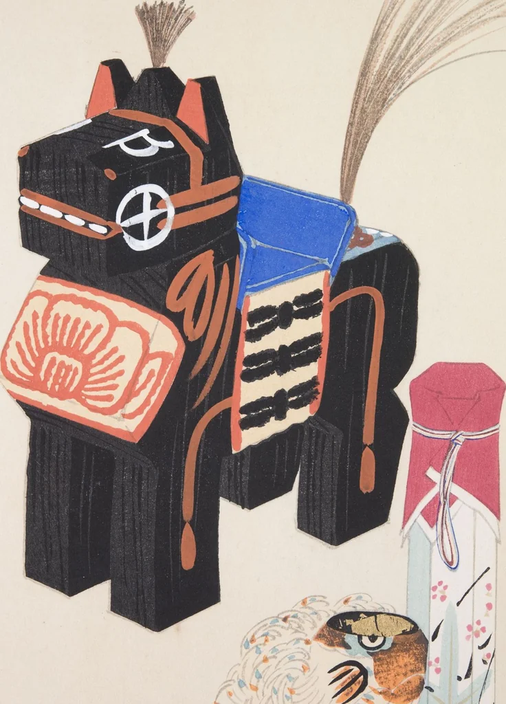An illustration from Kyosen’s Collected Illustrations of Japanese Toys : [volume 2], 1919, leaf 4