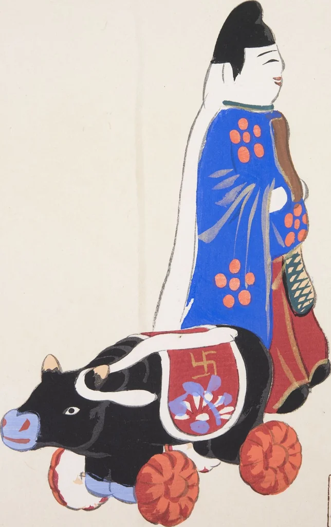 An illustration from Kyosen’s Collected Illustrations of Japanese Toys : [volume 2], 1919, leaf 46