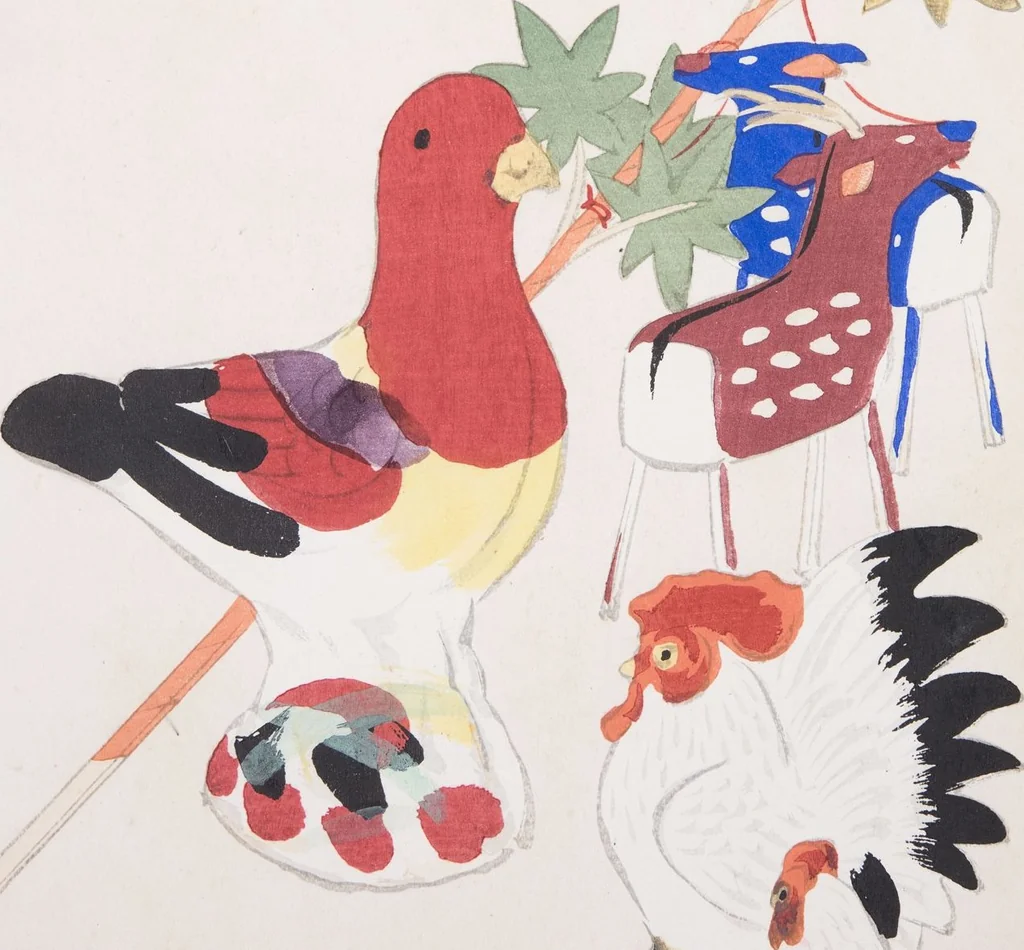 An illustration from Kyosen’s Collected Illustrations of Japanese Toys : [volume 2], 1919, leaf 51