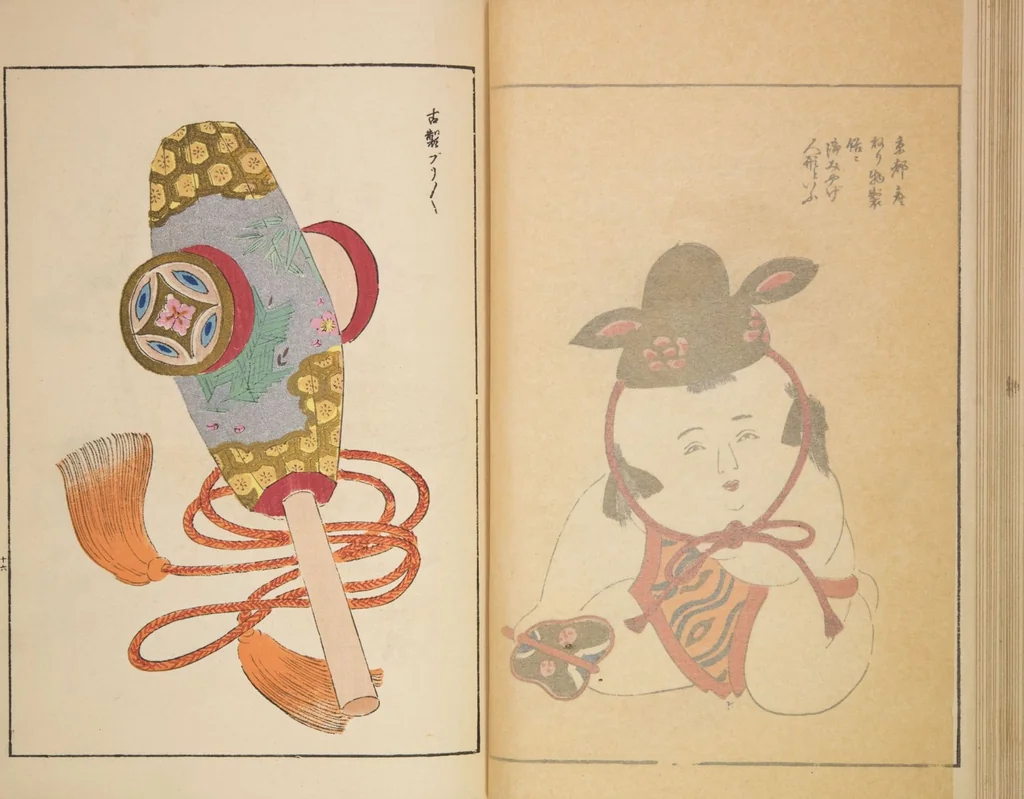 An illustration from Unai no tomo (Book of Toys) : [volume 1], 1891, leaf 28