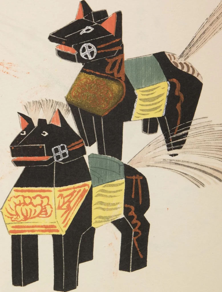 An illustration from Unai no tomo (Book of Toys) : [volume 1], 1891, leaf 37