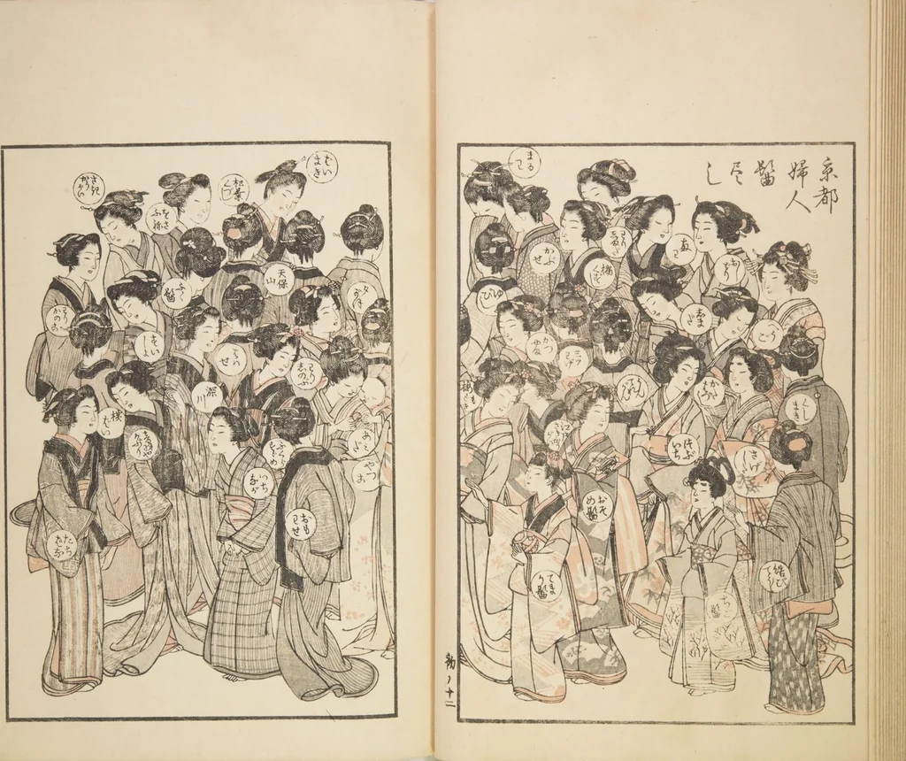 An illustration from Chiyomikusa (Book on Design) : [volume 1], 1899, leaf 15