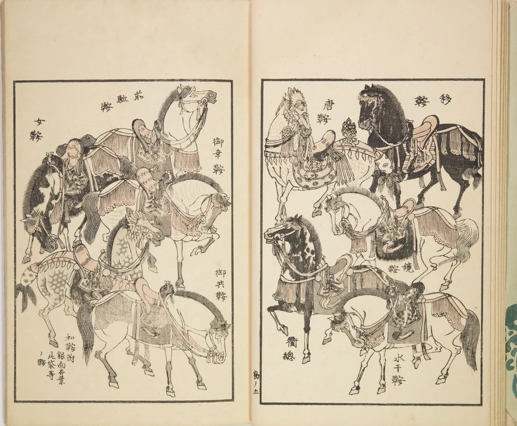 An illustration from Chiyomikusa (Book on Design) : [volume 1], 1899, leaf 8