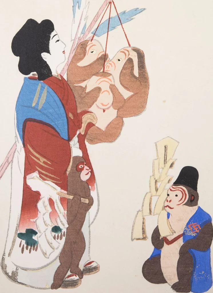 An illustration from Kyosen’s Collected Illustrations of Japanese Toys : [volume 3], 1919, leaf 10