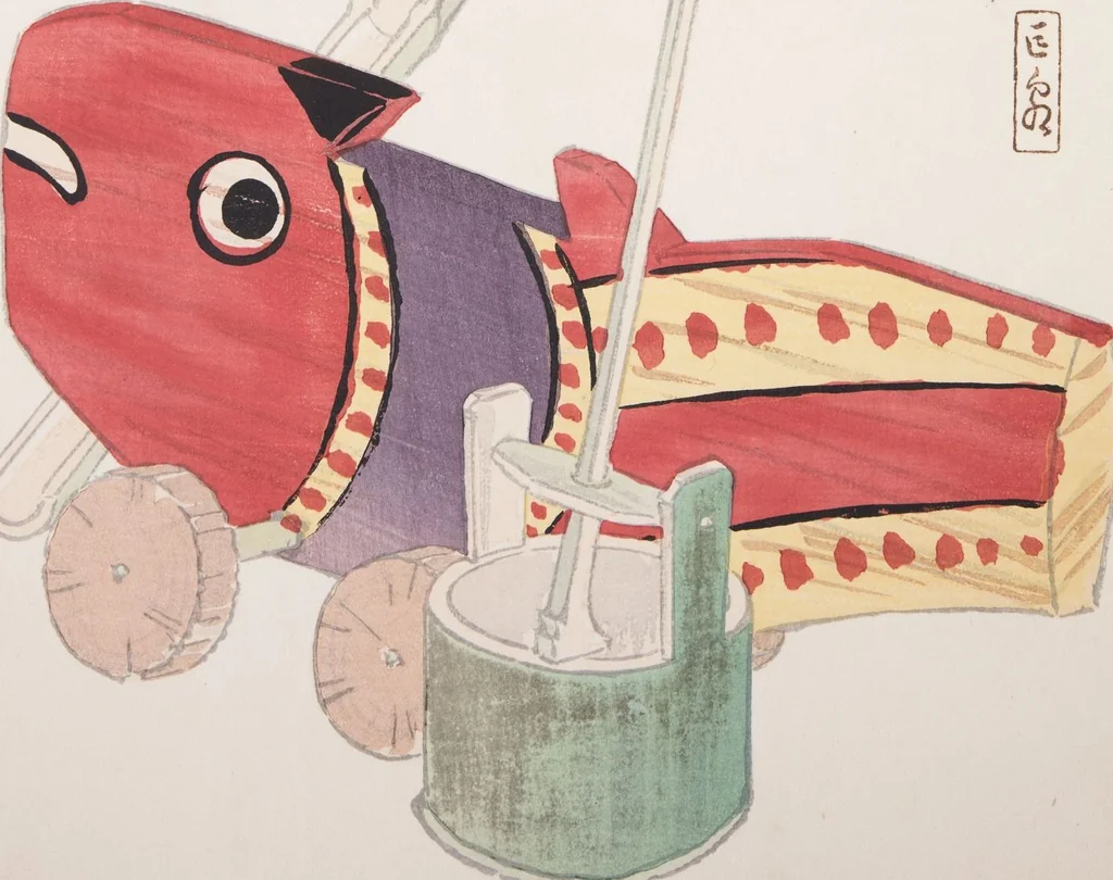 An illustration from Kyosen’s Collected Illustrations of Japanese Toys : [volume 3], 1919, leaf 15